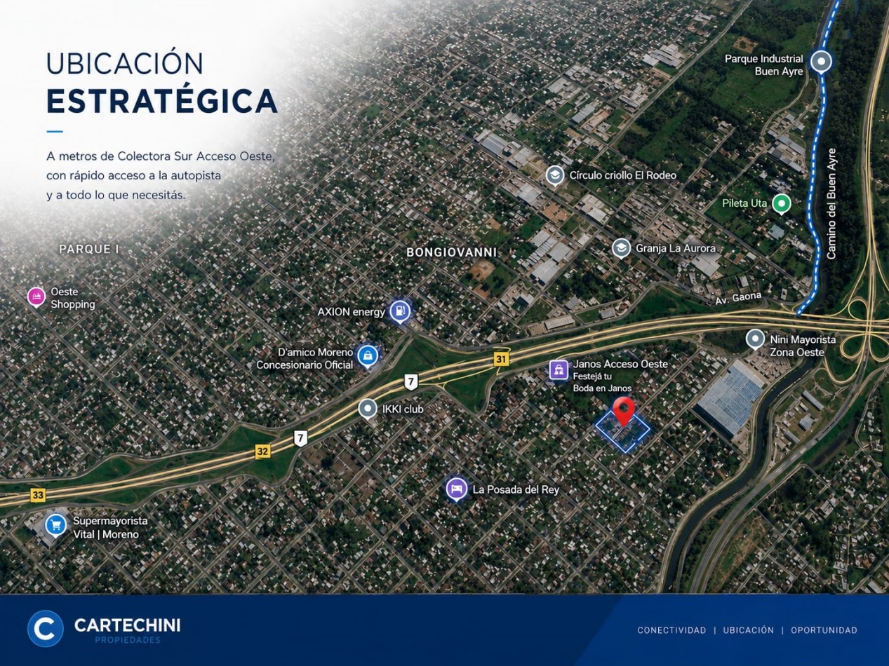 Lote Terreno Venta Moreno 6780m2 esquina
