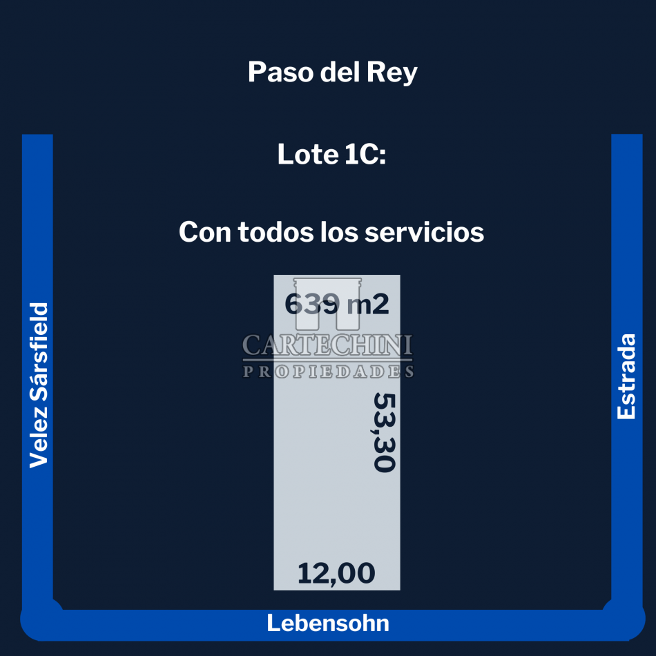 Paso del Rey - Lote 12 x 53,30 